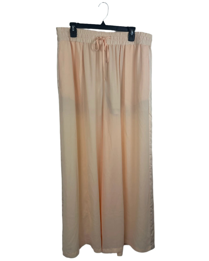 Peach Wide Leg Pants -  Size 1X