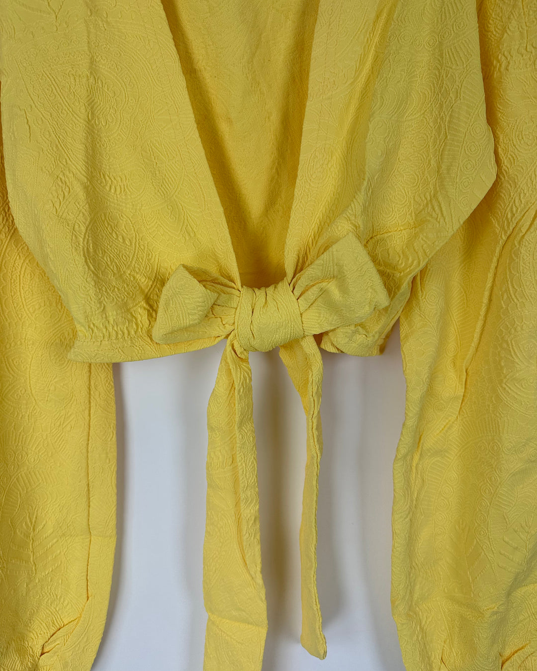 Yellow Embossed Coverup Top - XS/S, M/L, XL/XXL