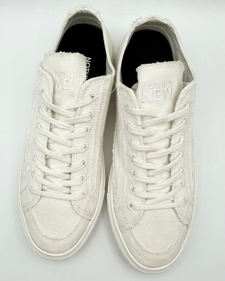 White Canvas Sneaker - Size 6