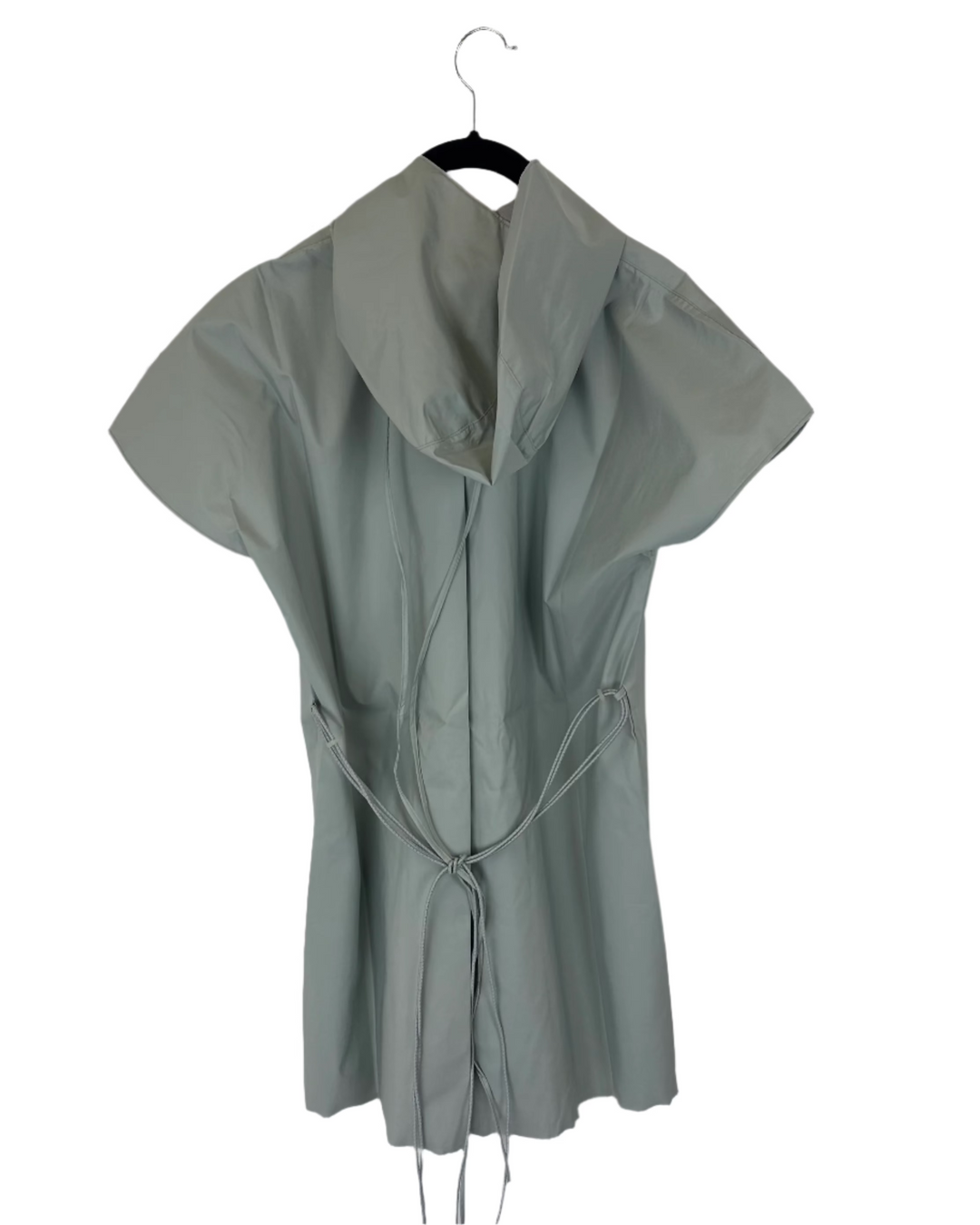 Light Gray Short Sleeve Raincoat With Bungee Belt - Size 4/6, 6/8, 8/10 and 10/12
