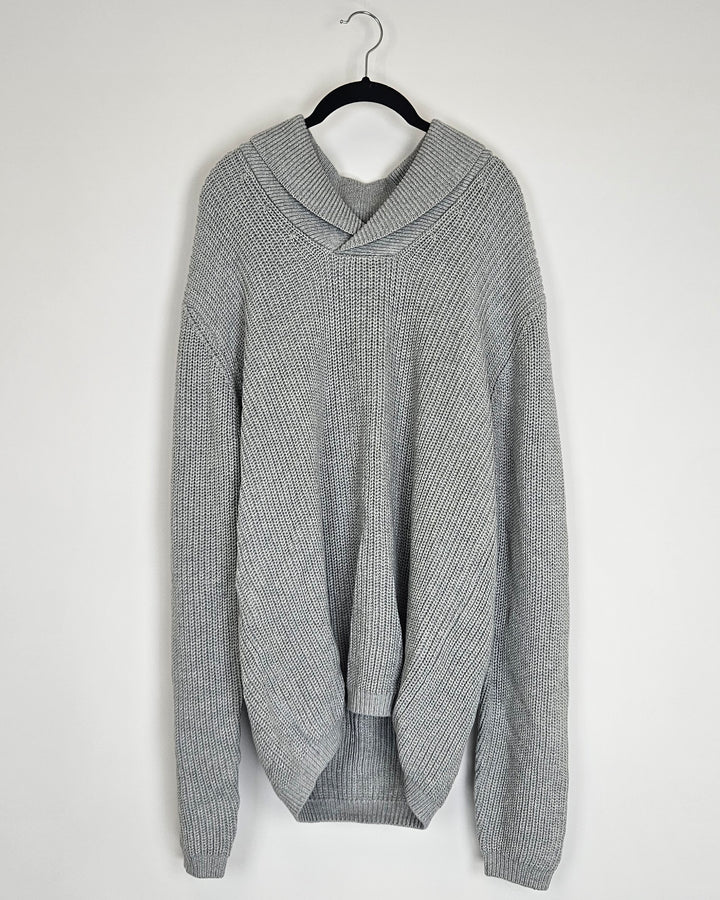 Gray Knit Tunic Sweater - Size 6/8