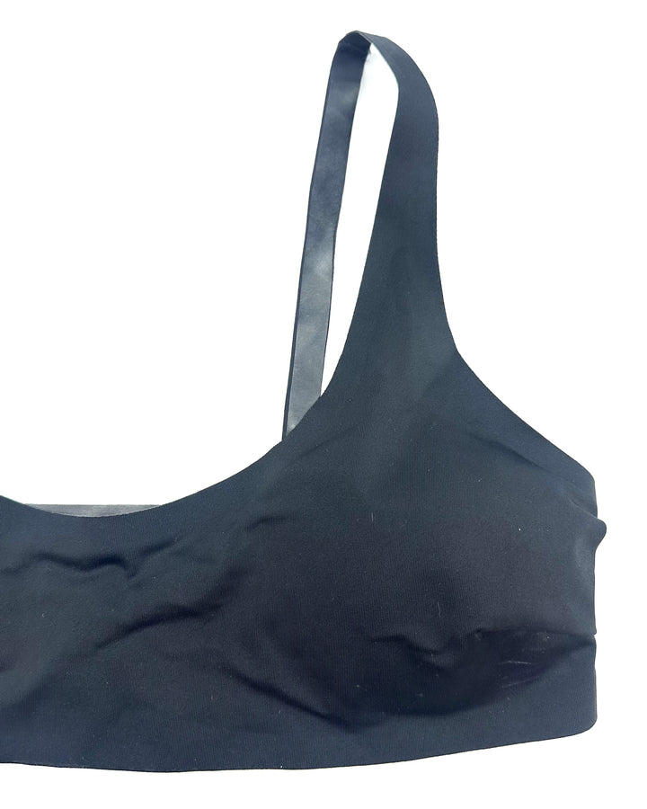 Black Scoop Neck Bikini Top - Extra Small - 4X