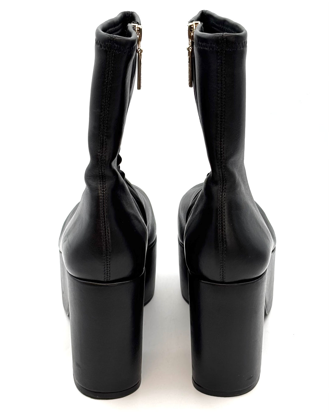 Midnight Black Ultra Platform Booties - Size 8 and 10