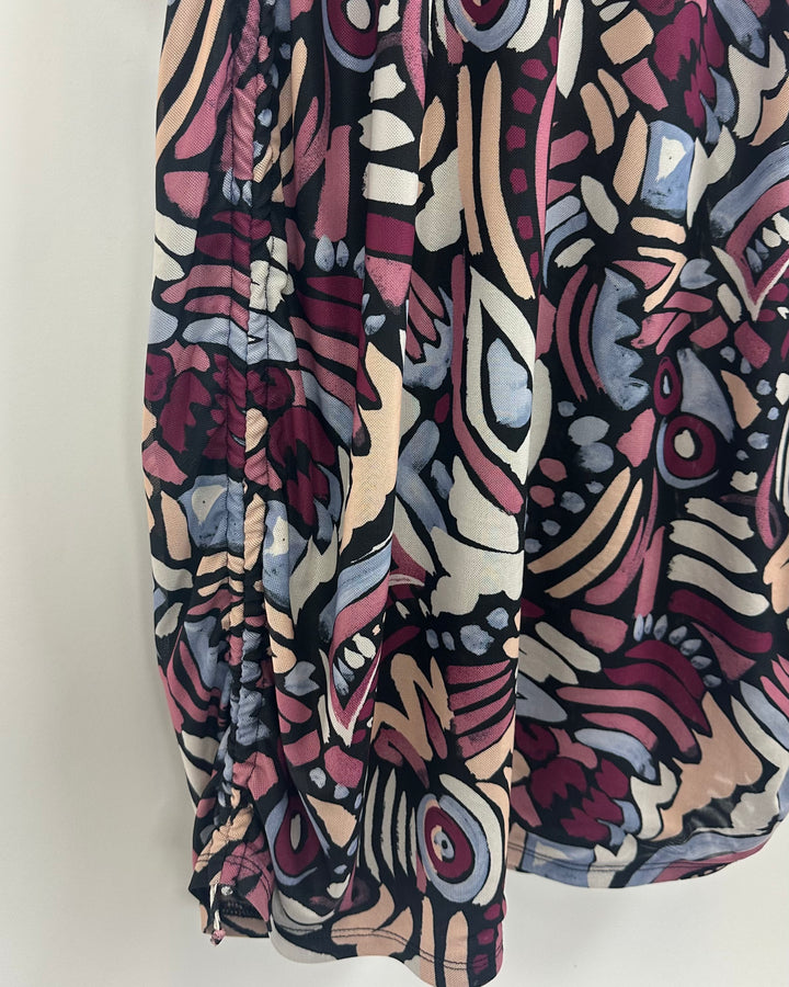 Mesh Patterned Dress - Size 2X