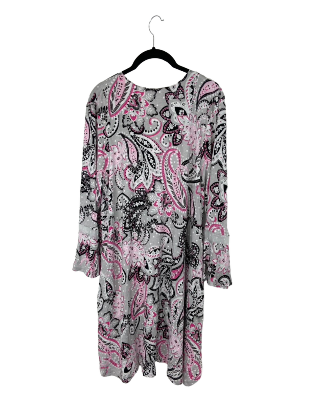 Pink Floral Nightgown - 1X