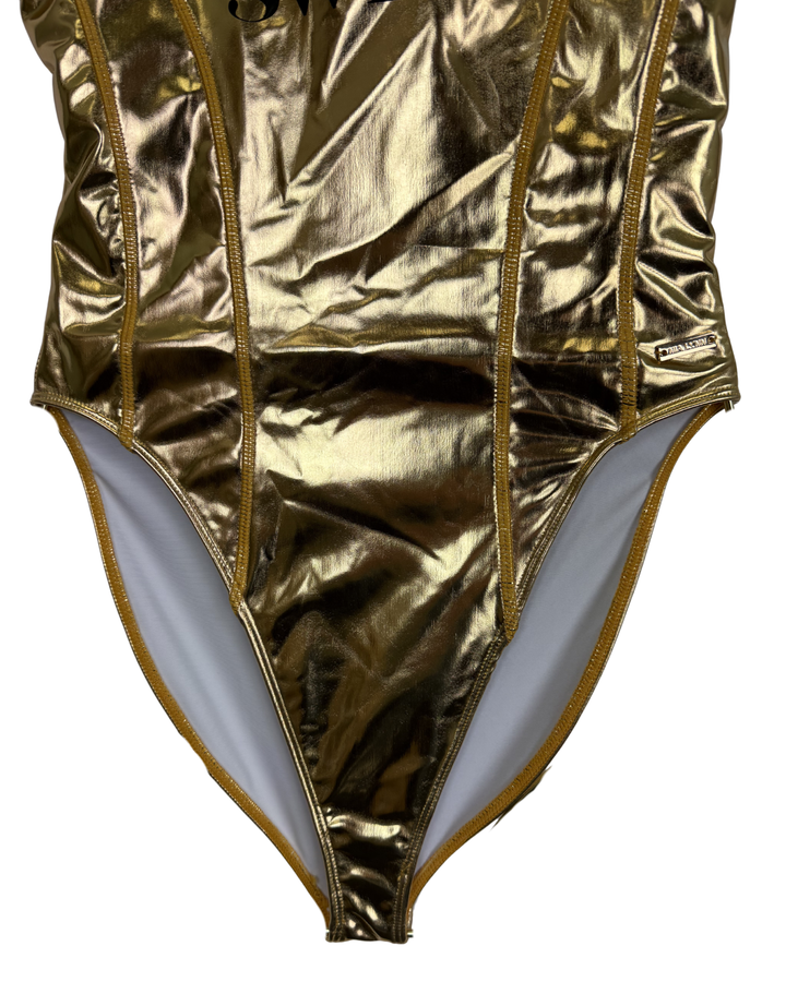 Metallic Gold One Piece Swimsuit - XS, S, M, L, XL, XXL