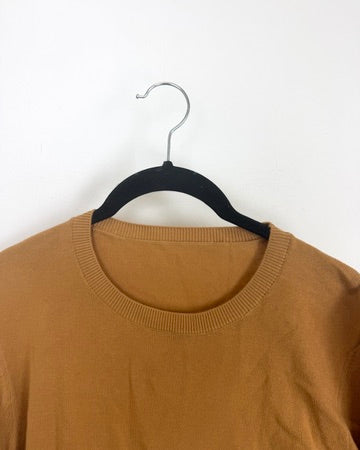 Camel Fine Knit Sweater - Size 4/6
