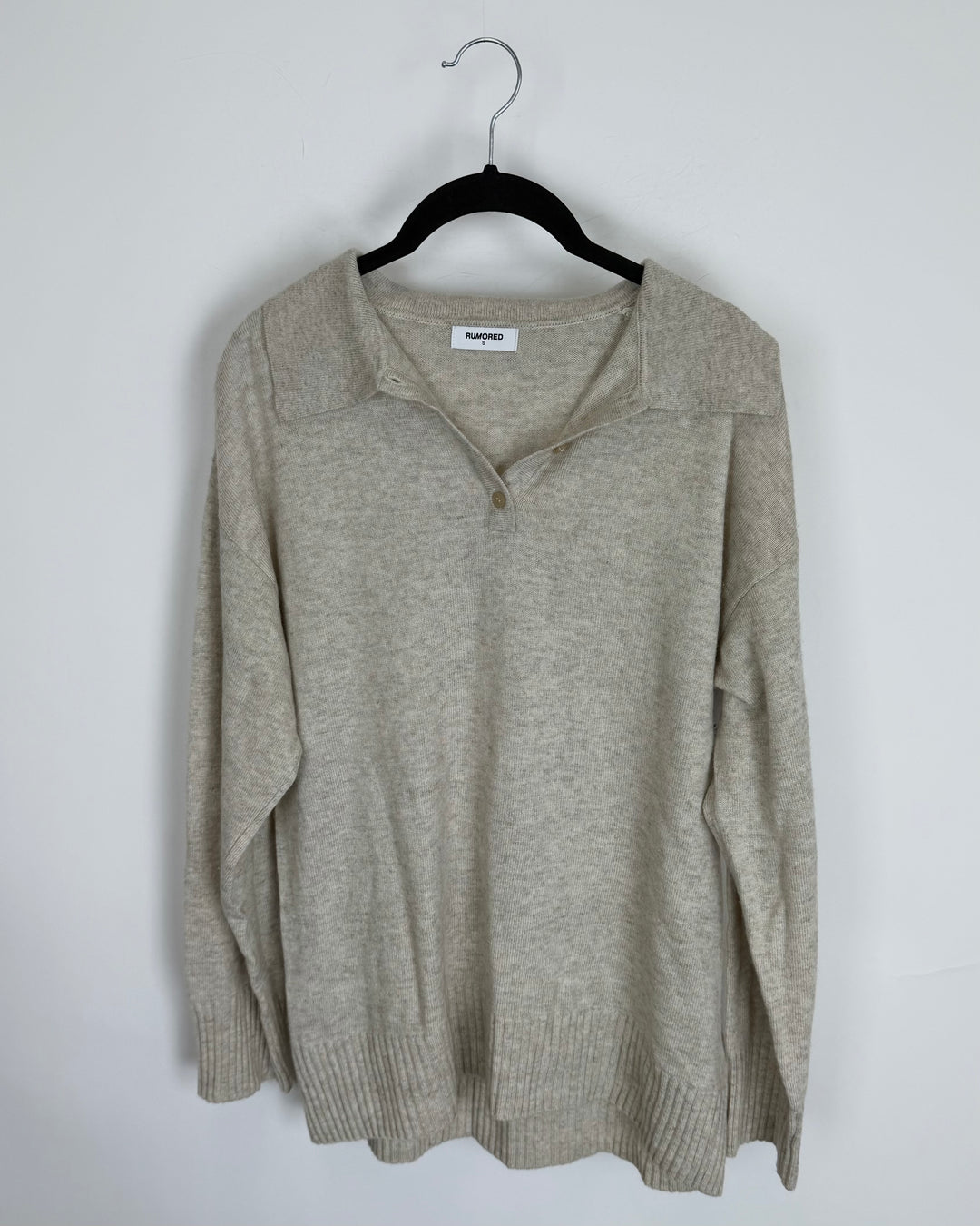 Tan Soft Knit Sweater - Size 6