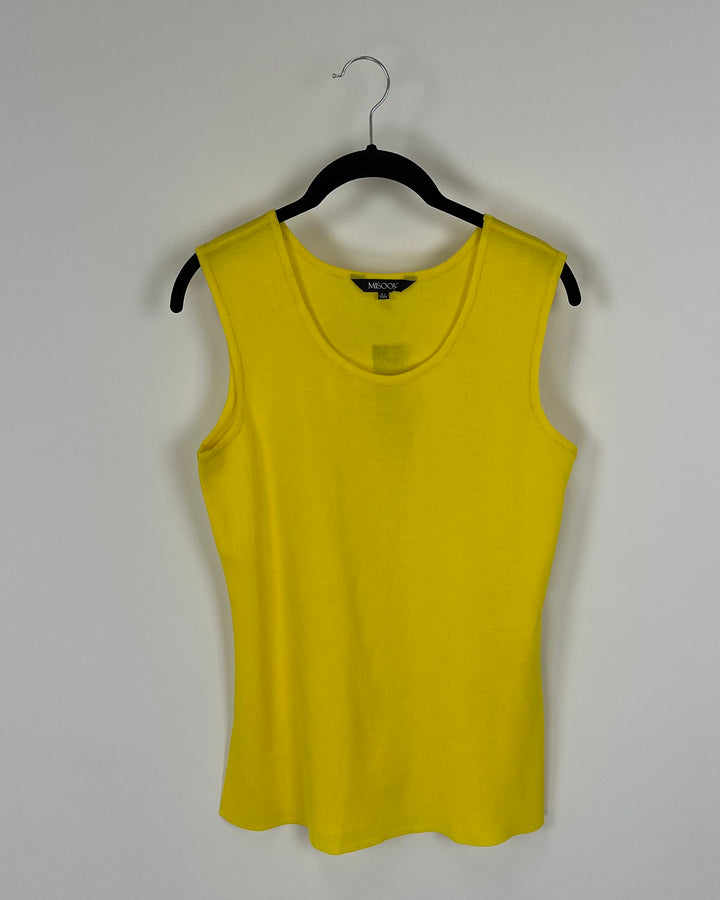 Bright Yellow Knit Tank Top - Size 2-4