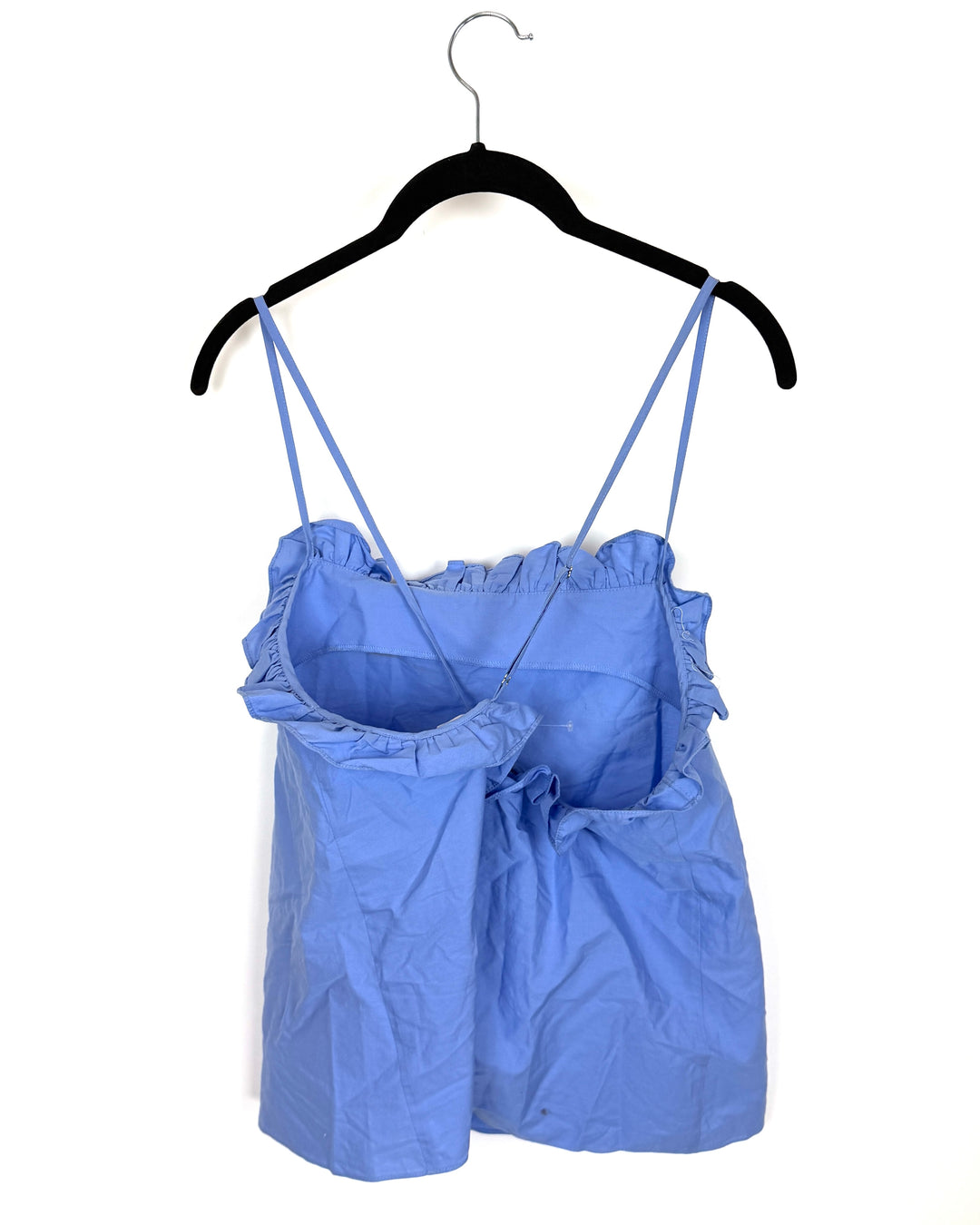 Light Blue Ruffle Top - Size 2/4