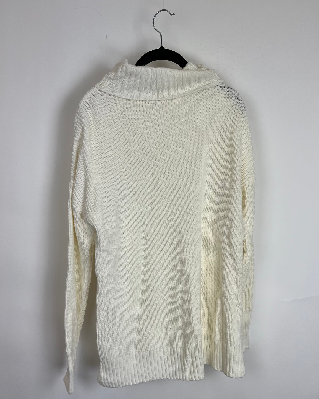 White Knit Turtleneck Sweater - Size 6/8