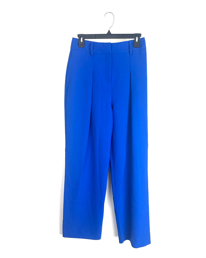 Royal Blue Wide Leg Pants - Size 4
