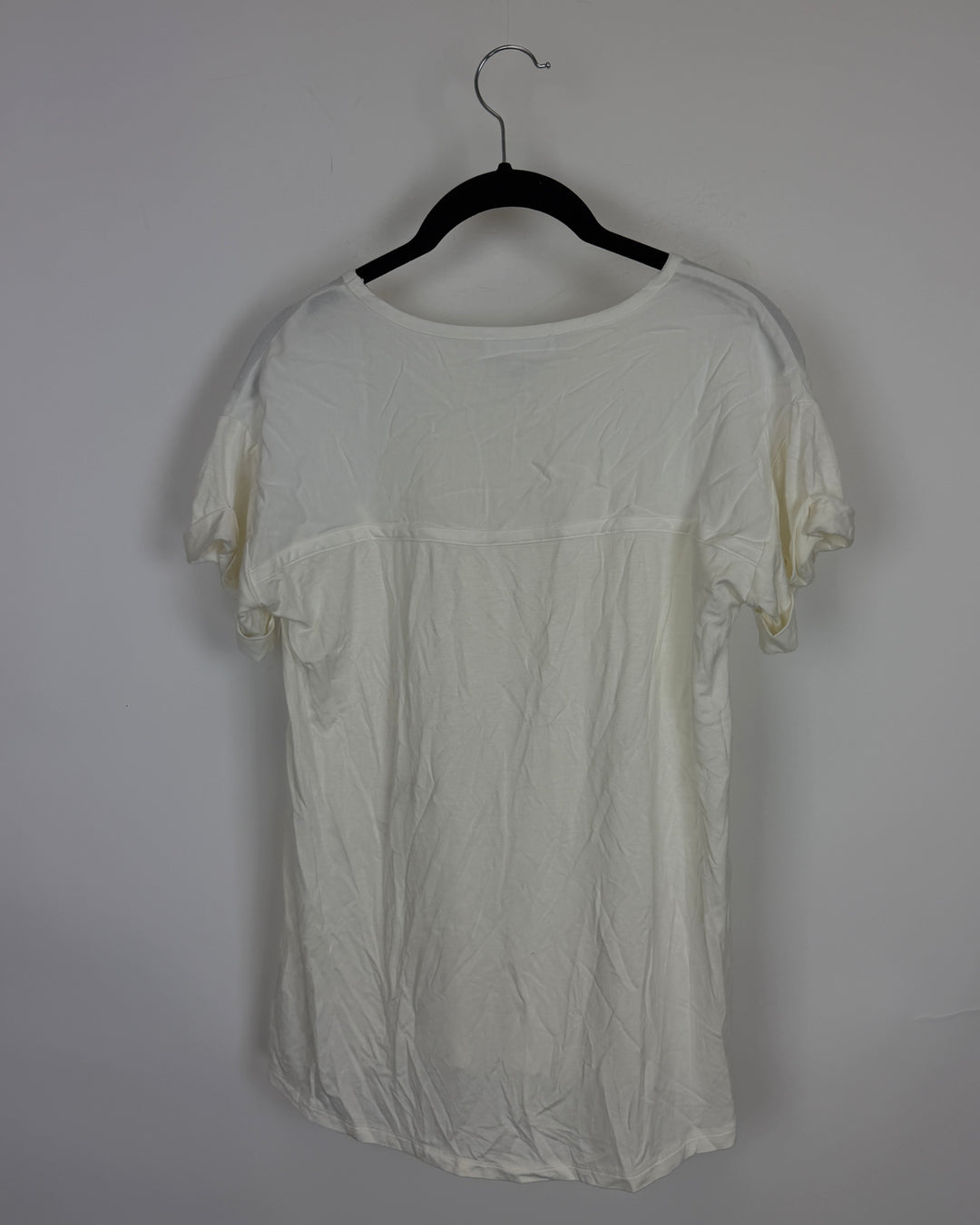 White T-Shirt With Detailing - Size 2/4