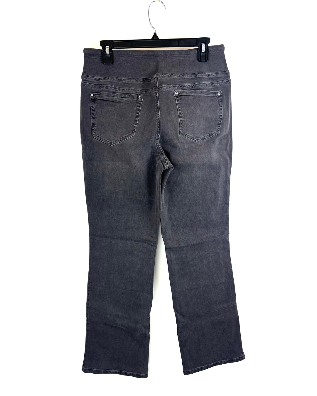 Charcoal Grey Pull On Style Jeans- Size 12