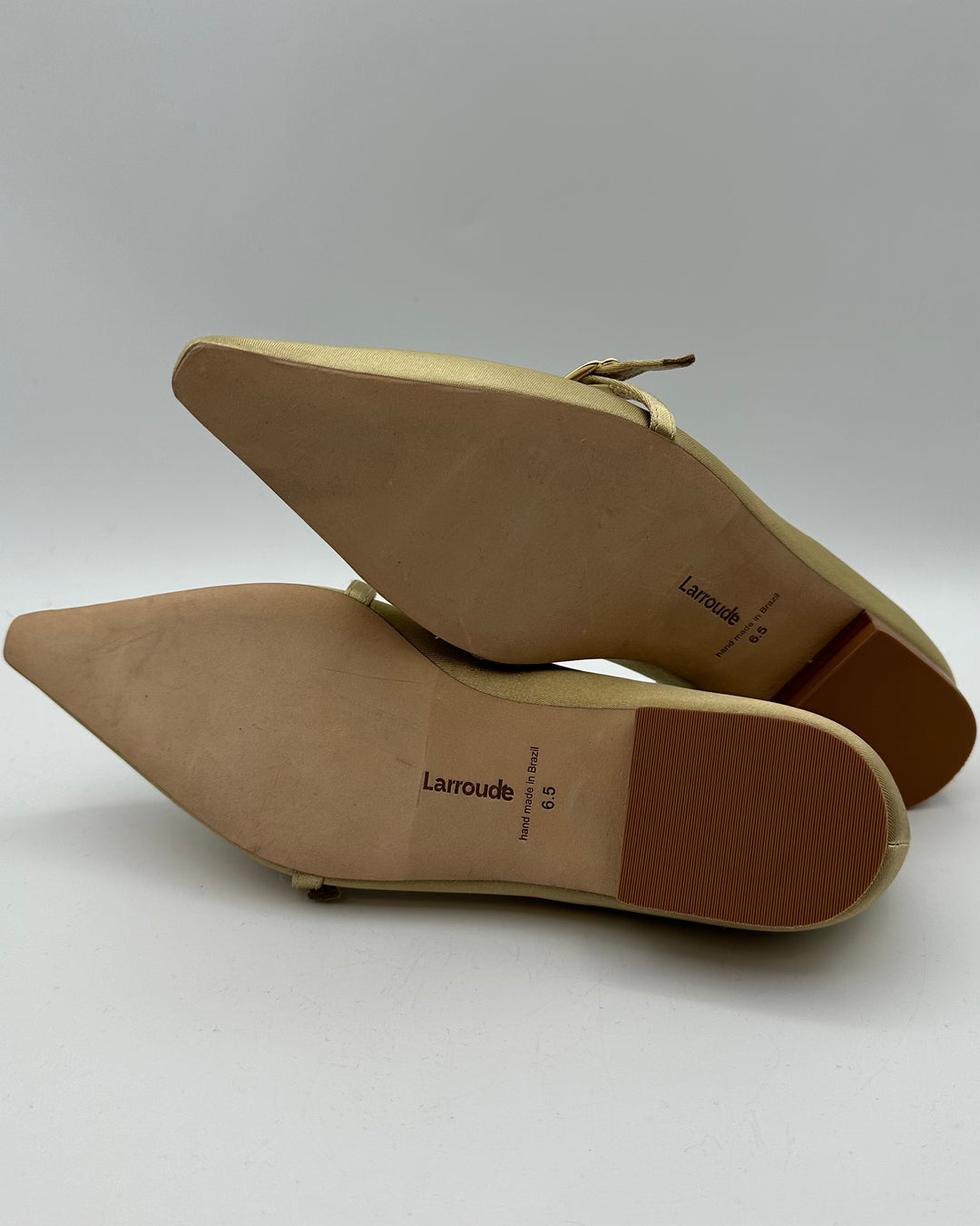 Gold Pointed Toe Ballet Flat - Size 6.5