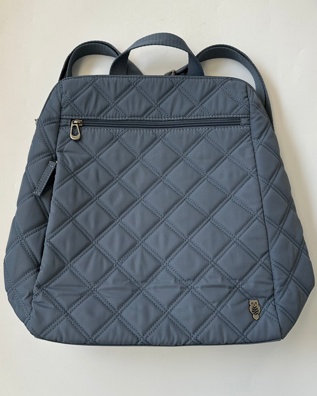 Blue Quilted Backpack