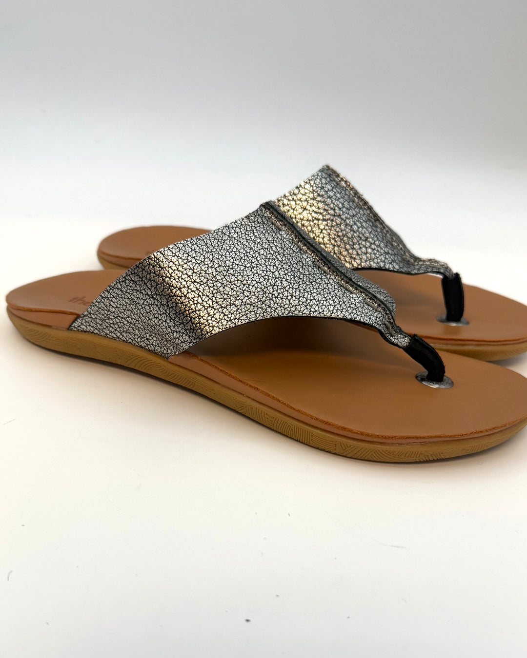 Silver Metallic Sandals - Size 7, 9, 10