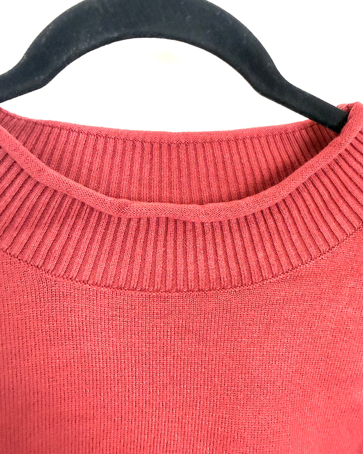 Red Knit Sweater - Size 6/8