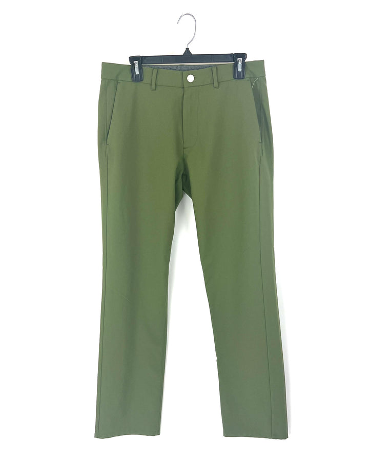 MENS Dark Olive Green Golf Pants - 32/32, 34/32 - Various Fits