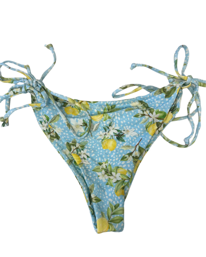 Blue Lemon Double Tie Side Bikini Bottom - Extra Large and Extra Extra Large
