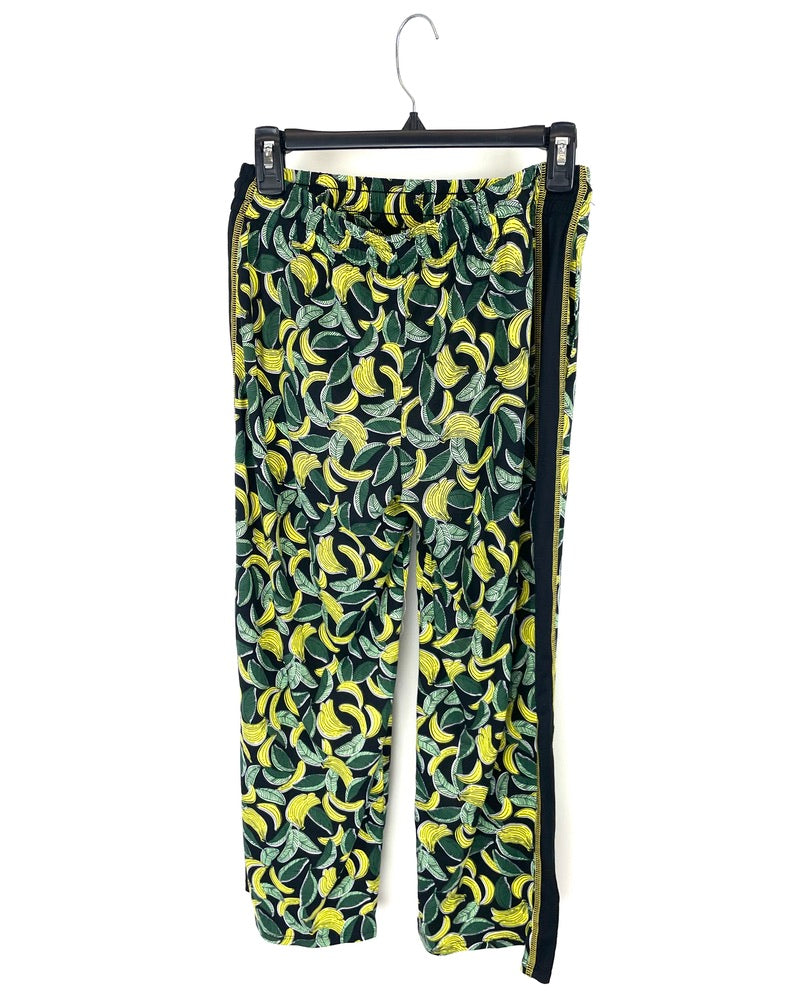 Banana Print Lounge Capri Pants - Small