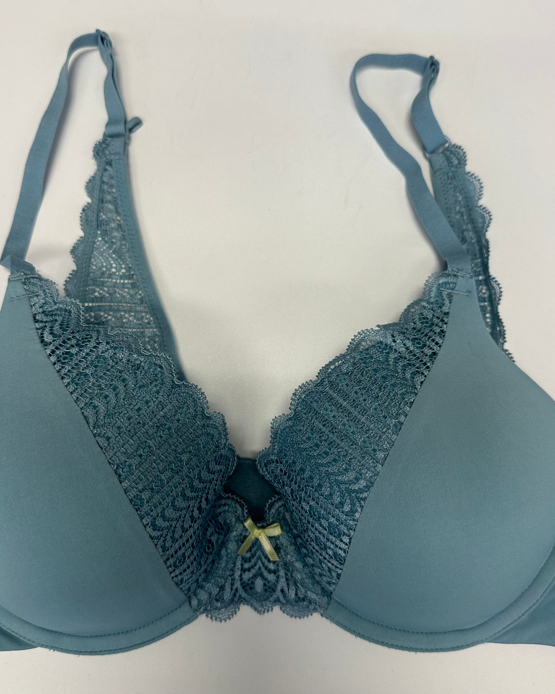 Dusty Teal Underwire Bra - 34B