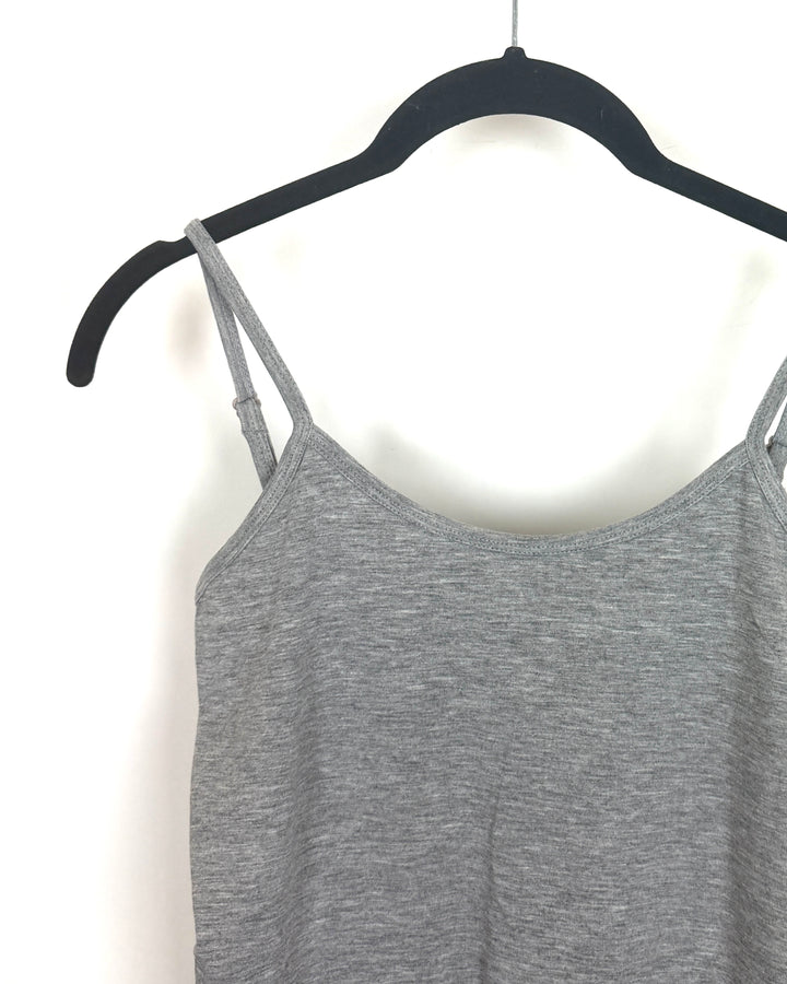 Heather Gray Full Length Tank Top - Size 4/6