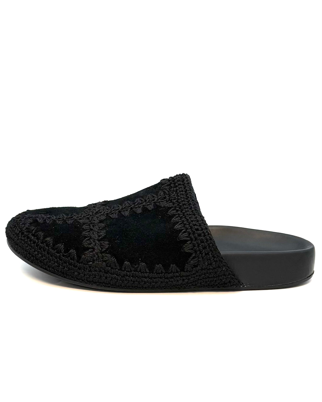 Black Embroidered Clog - Size 8, 9, and 10