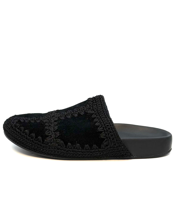 Black Embroidered Clog - Size 8, 9, and 10