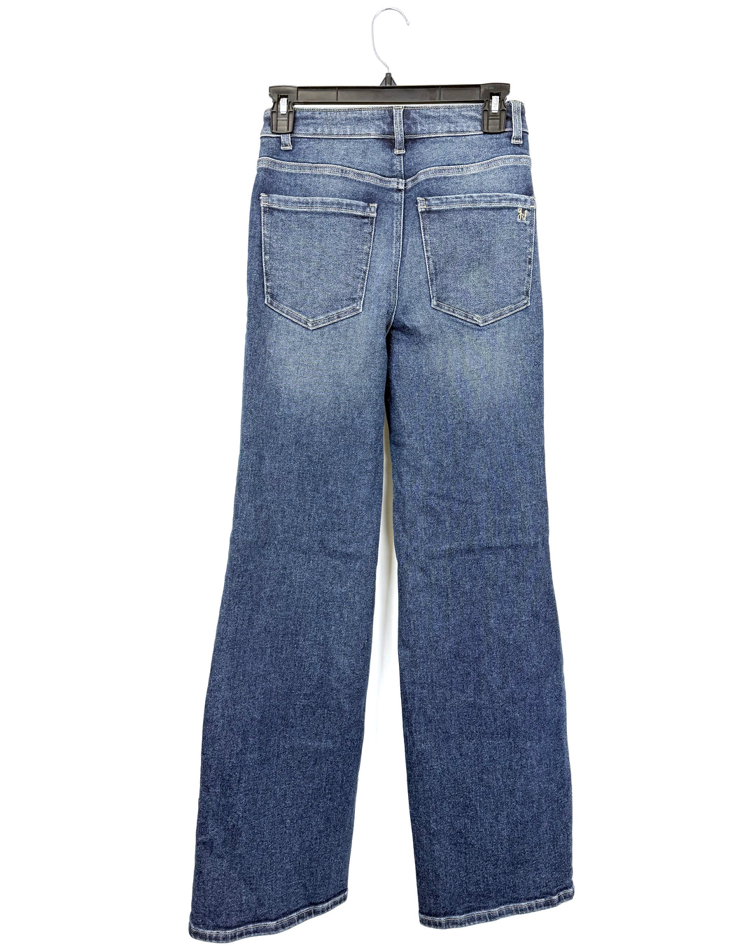 Mid-Wash Dusty Indigo Loose-Fit Bootcut Jeans - Size 2/4