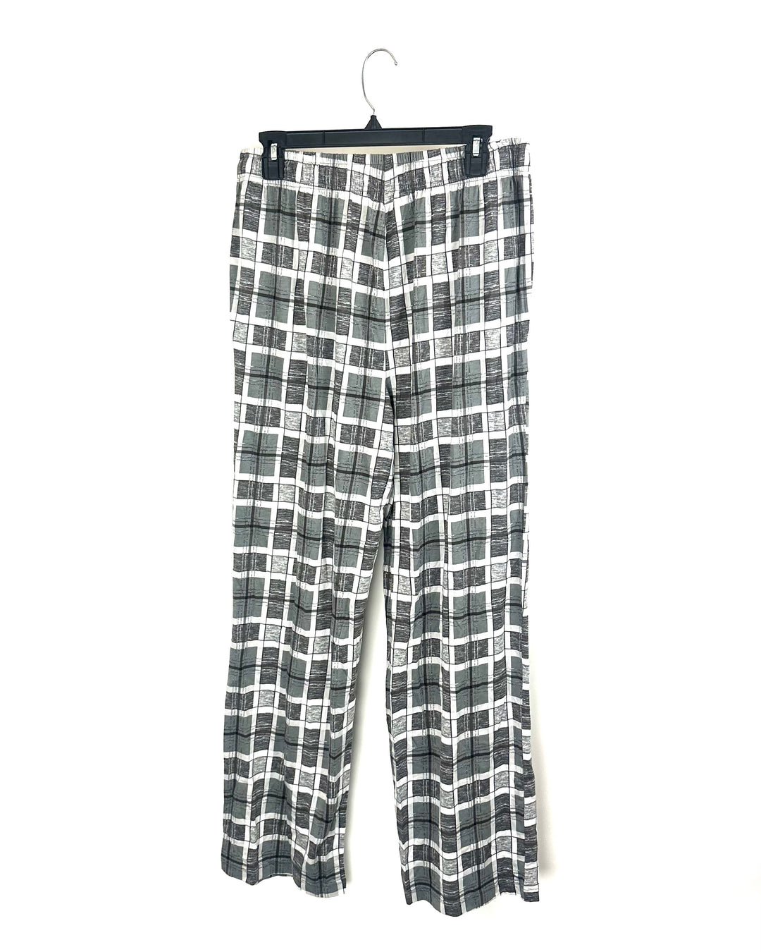 Grey Abstract Checkered Lounge Pants - Size 10/12