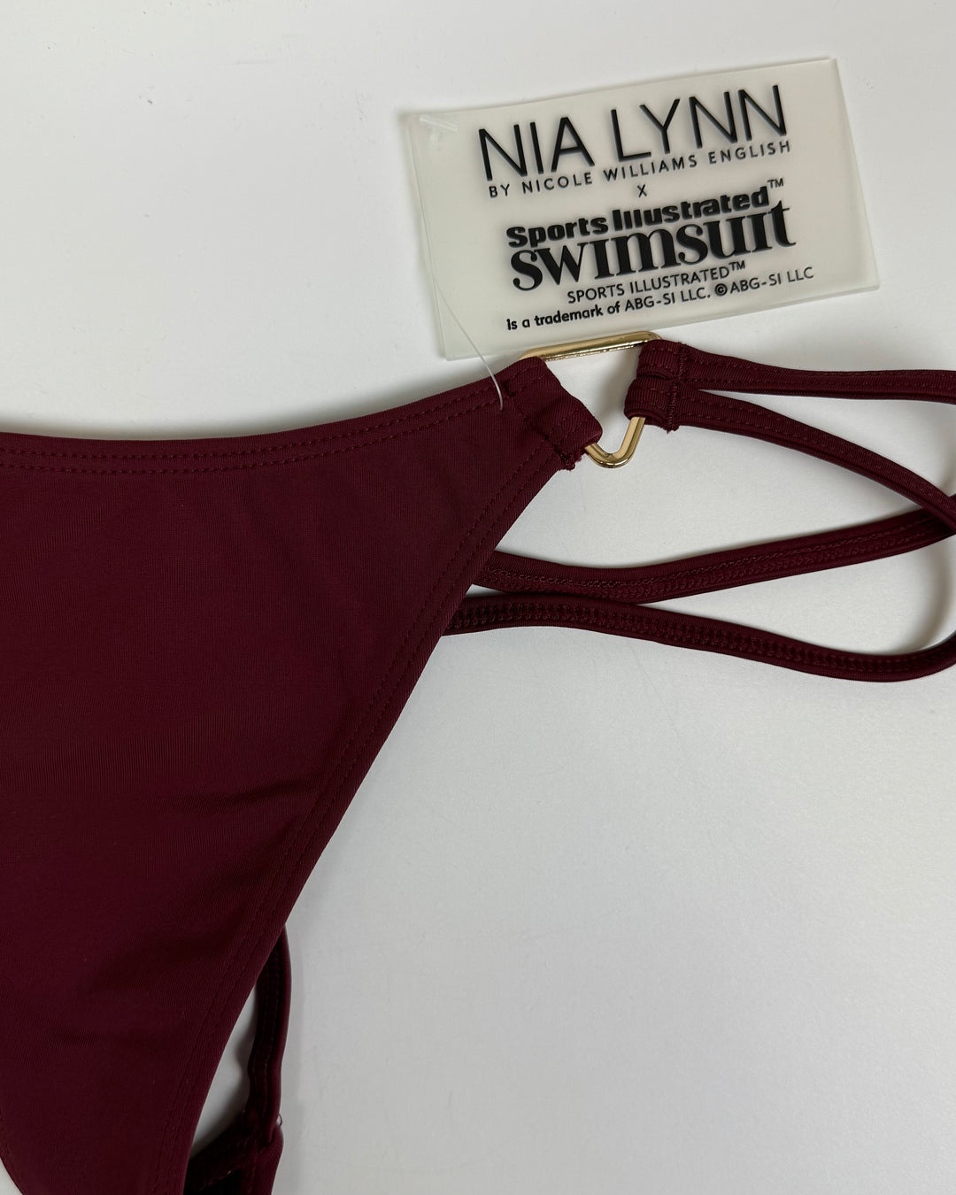 Red Wine Thong Bikini Bottom - XS - XXXL