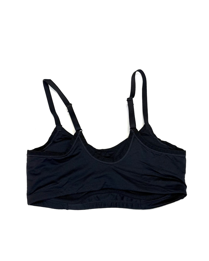 Carbon Black Soft Wire  Bra - Small