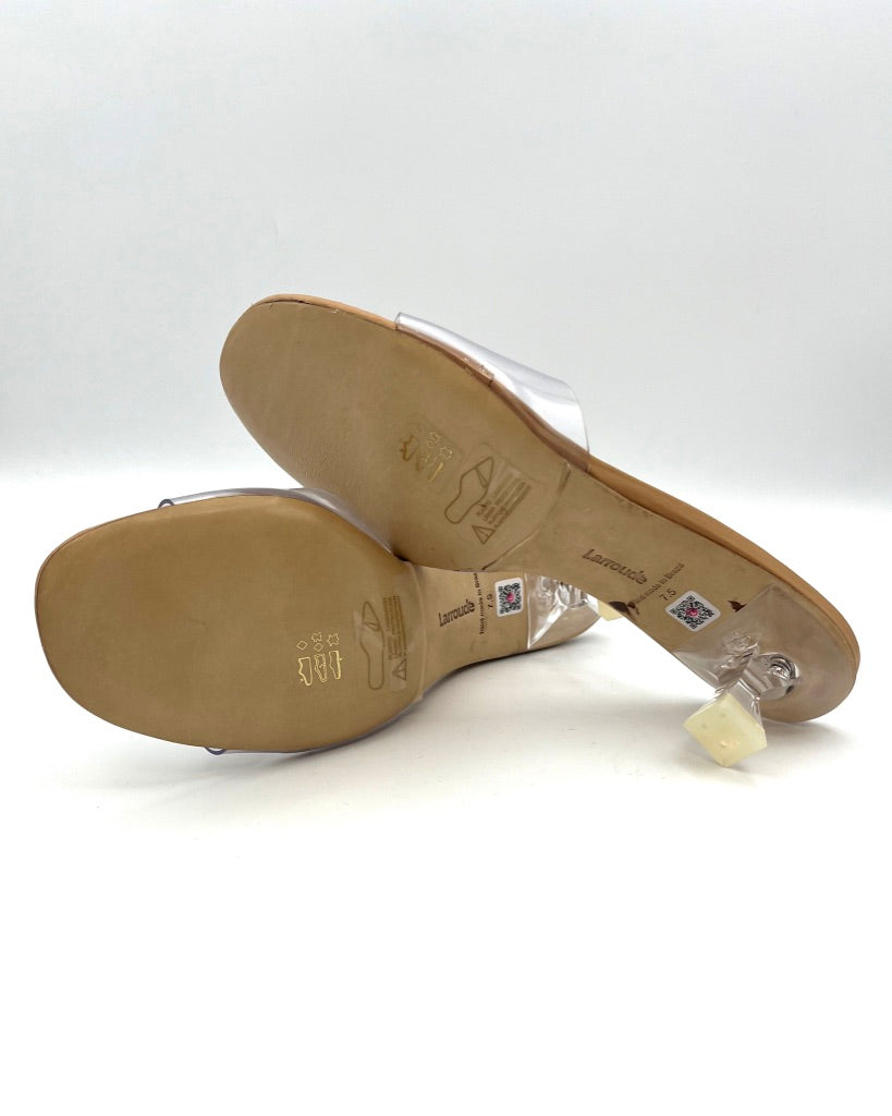 Tan And Clear Mule - 5 and 6