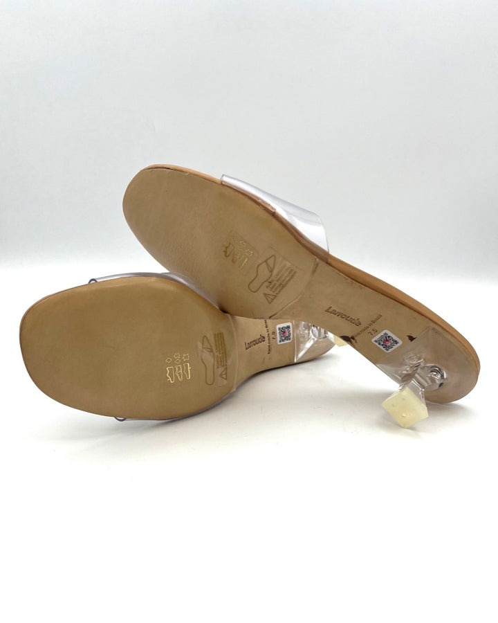 Tan And Clear Mule - 5 and 6