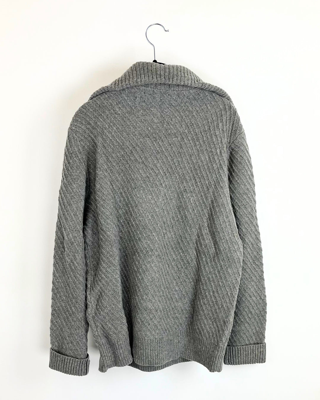 Gray Zip Sweater - Mens Medium / Womens Large