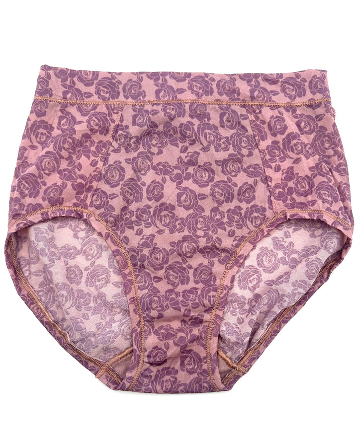 Mauve And Purple High Waist Brief Underwear Pack of 5 - Medium