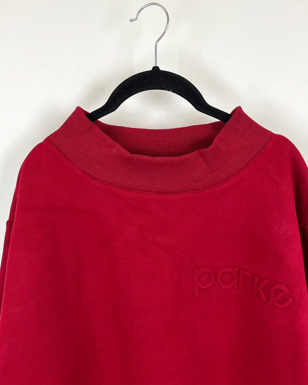 PRESALE: Red Parke Logo Mockneck Sweatshirt - S/M, L/XL and XXL