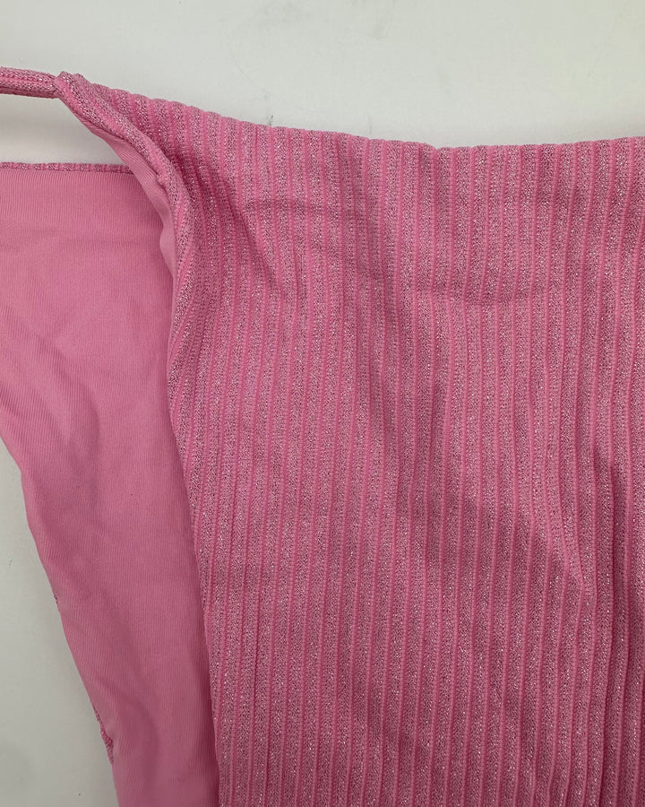 Pink Metallic Ultra Cheeky Bikini Bottoms - S, M, L, XL, XXL