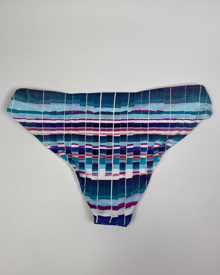 Watercolor Blue Side Cut Out Bikini Bottom - Small and Large