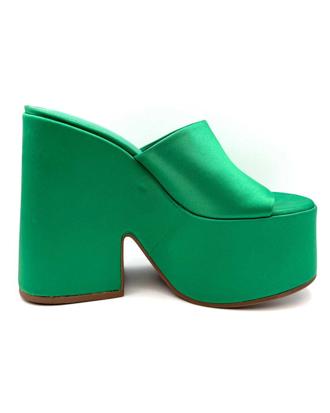 Bright Green Platform Mule - Size 7.5, 9.5 and 10