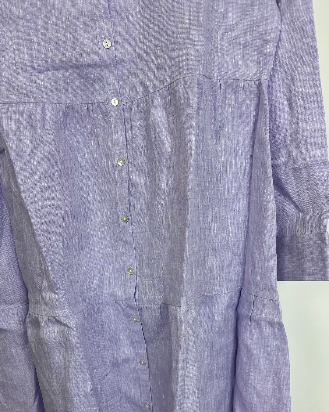 Lavender Purple Long Linen Dress - XS, S, M, L, XL