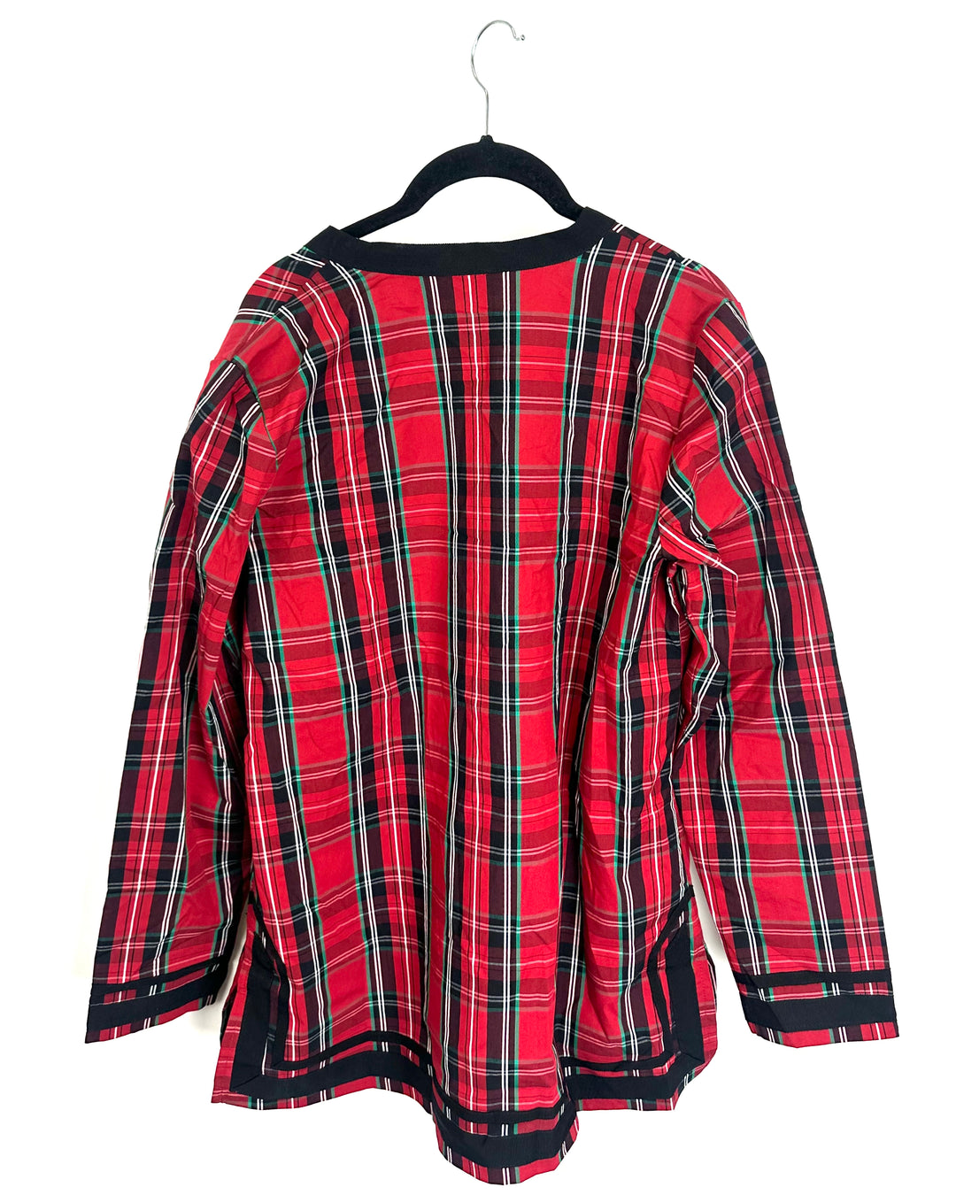Red Holiday Plaid Tunic Top - Size 6/8
