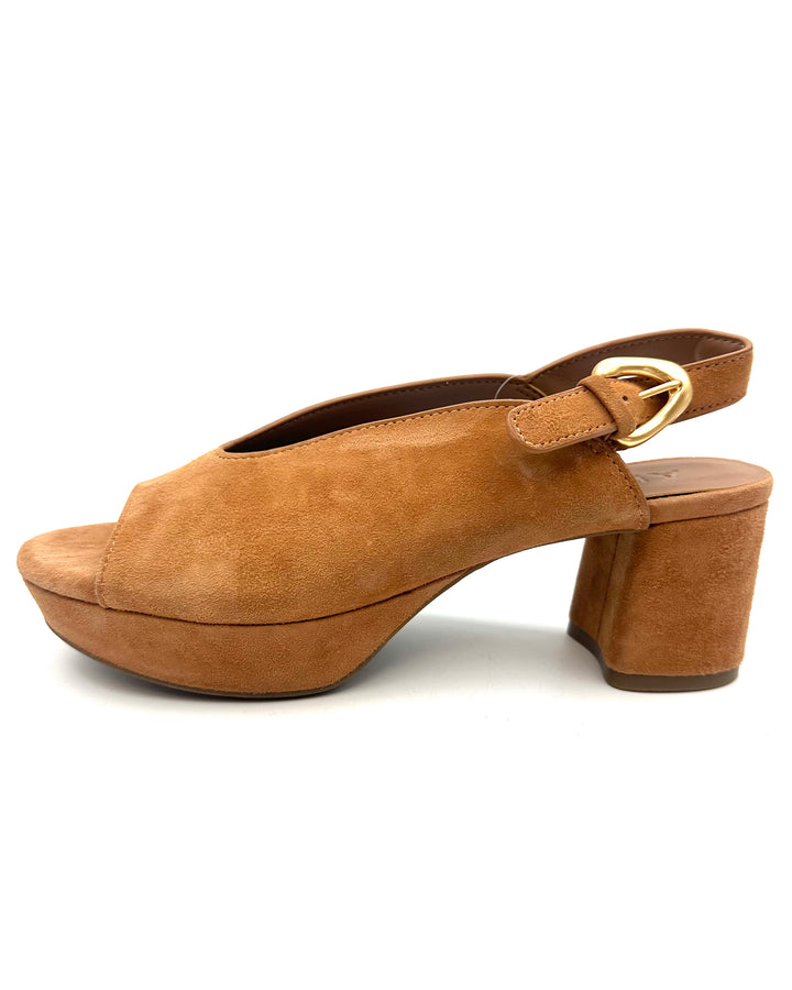 Aerosoles Tan Suede Sandals - Size 7.5