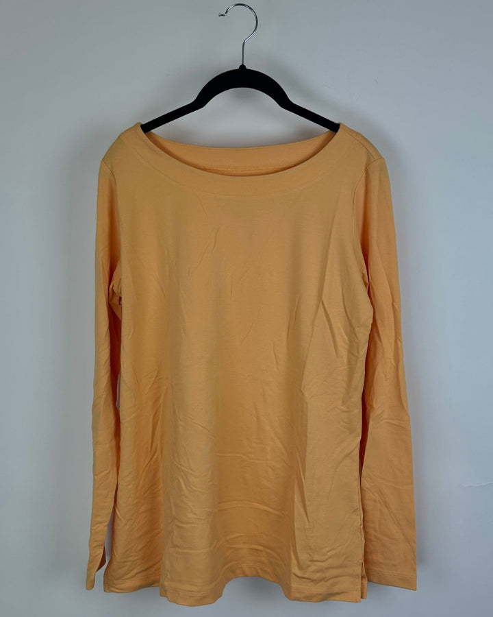 Light Orange Long Sleeve Top- Size 6/8