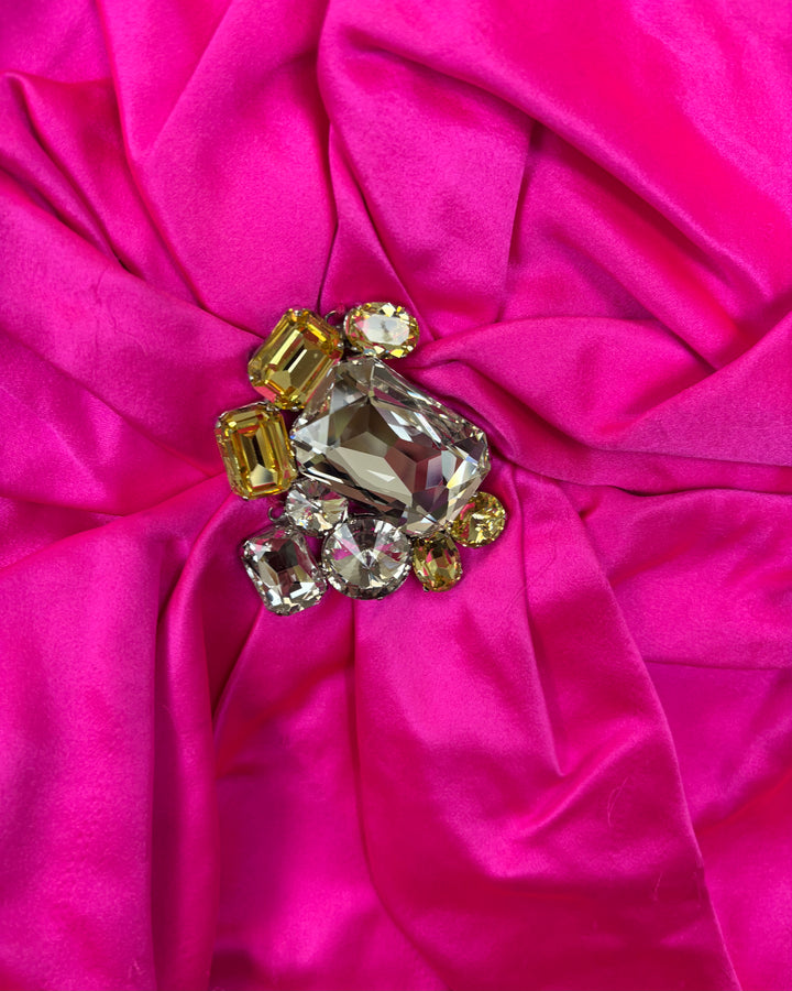 Hot Pink Gemstone Flower Skirt - Size 2/4