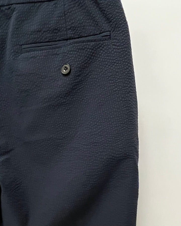 Mens Dark Blue Textured Shorts - Size 32