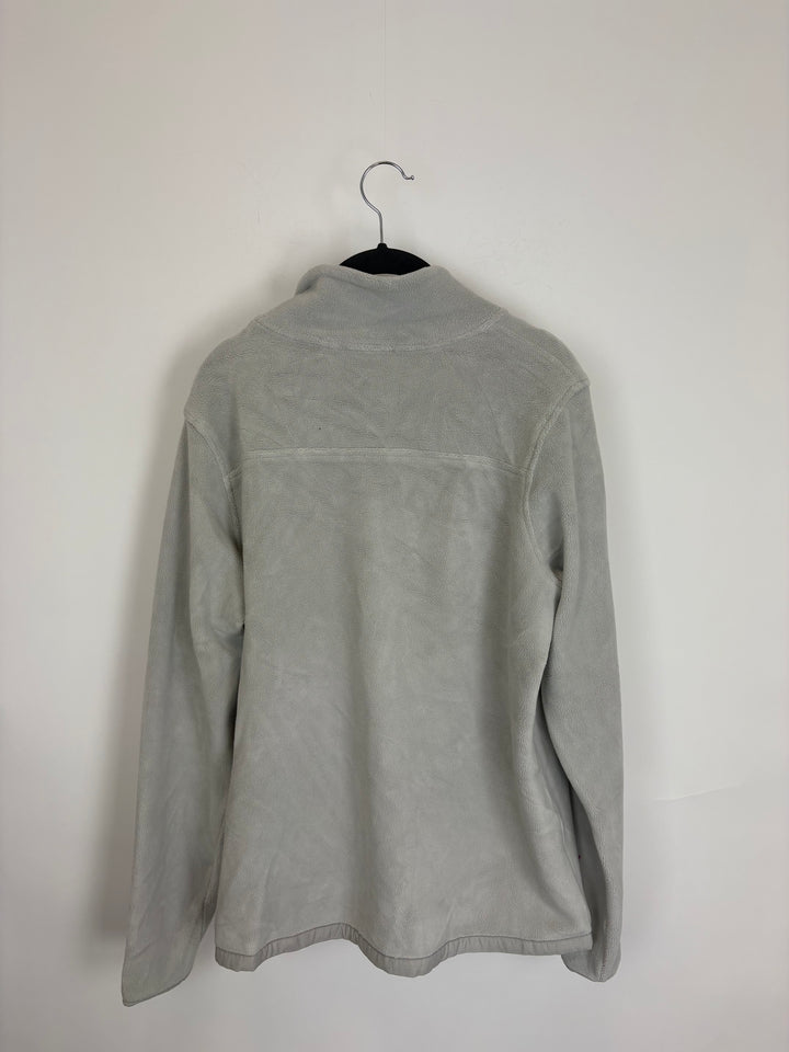 Light Gray Button-Up Sherpa - Size 4
