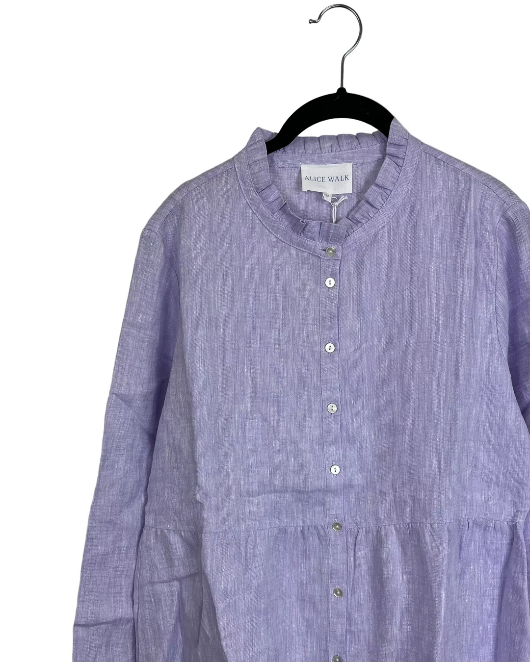 Lavender Purple Long Linen Dress - XS, S, M, L, XL