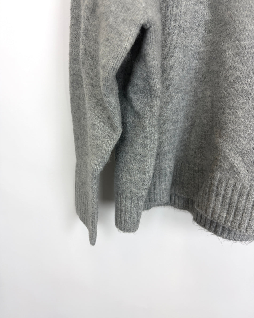 Heather Gray Brushed Knit Sweater - Size 6/8